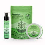 Magnesium Relaxation Flakes, Oil & Body Cream Trio - Calming