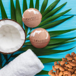 Almond Coconut Luxury Bath Bombs -Set of 10 -  Extra Large - 4.5oz – Bath & Bodycare (Additional Image) by Midwest Sea Salt Company