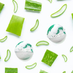 Cool Fresh Aloe Luxury Bath Bombs -Set of 10 -  Extra Large - 4.5oz – Bath & Bodycare (Additional Image) by Midwest Sea Salt Company