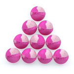 Pear Raspberry Luxury Bath Bombs -Set of 10 -  Extra Large - 4.5oz – Bath & Bodycare (Additional Image) by Midwest Sea Salt Company