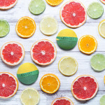 Grapefruit Tangerine Luxury Bath Bombs -Set of 10 -  Extra Large - 4.5oz – Bath & Bodycare (Additional Image) by Midwest Sea Salt Company