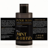 Mint & Herb Pour Bliss Cleansing Argan Shower Oil - 9oz (Additional Image)