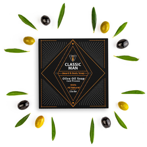 Classic Man Beard & Body Soap Bar - 3.5oz – Artisan Soap (Additional Image) by Midwest Sea Salt Company