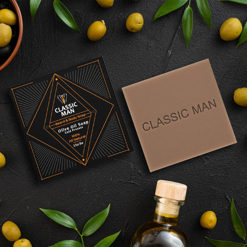 Classic Man Beard & Body Soap Bar - 3.5oz – Artisan Soap (Additional Image) by Midwest Sea Salt Company