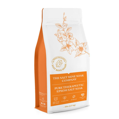 Unscented Pure Therapeutic Epsom Salt Soak - Custom – Bath Salt Soak (Additional Image) by Midwest Sea Salt Company