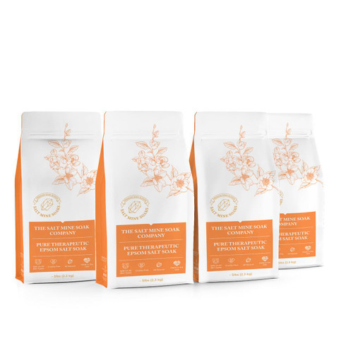 Grapefruit Pure Therapeutic Epsom Salt Soak - Custom – Bath Salt Soak (Additional Image) by Midwest Sea Salt Company