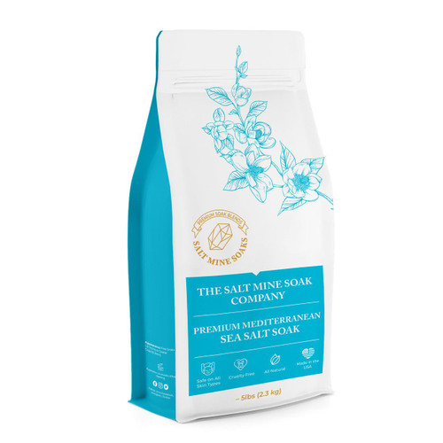 Unscented Premium Mediterranean Sea Salt Soak - Custom – Bath Salt Soak (Additional Image) by Midwest Sea Salt Company