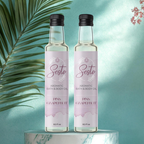 Sesto Aromatic Bath & Massage Oil - Pink Grapefruit - 8.5oz (Additional Image)