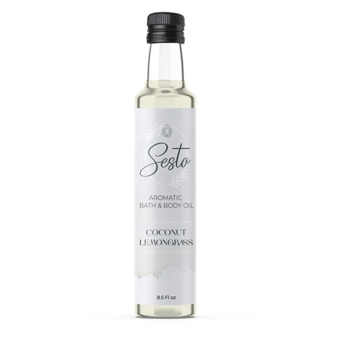 Sesto Aromatic Bath & Massage Oil - Coconut Lemongrass - 8.5oz