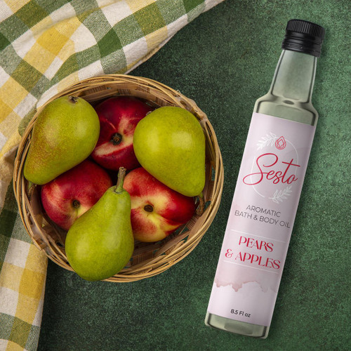 Sesto Aromatic Bath & Massage Oil - Pears & Apples - 8.5oz (Additional Image)