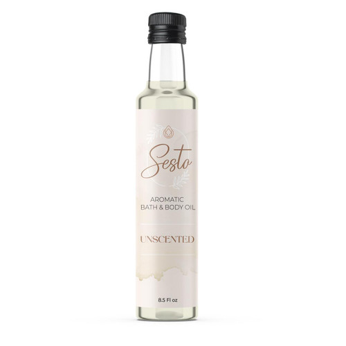 Sesto Aromatic Bath & Massage Oil - Unscented - 8.5oz