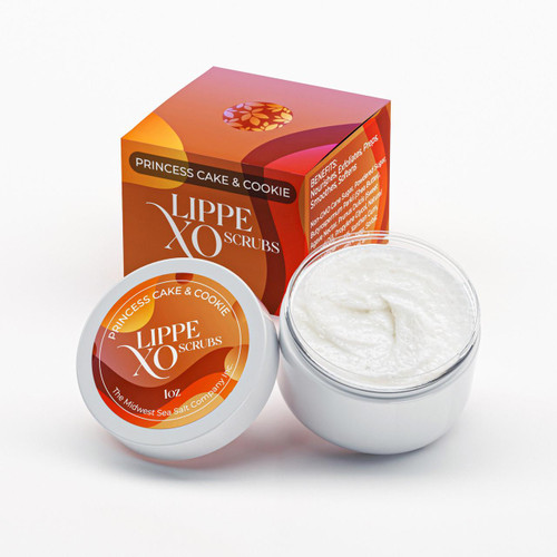 Princess Cake & Cookie Exfoliating Lip Scrub - Lippe XO – Body Scrub by Midwest Sea Salt Company