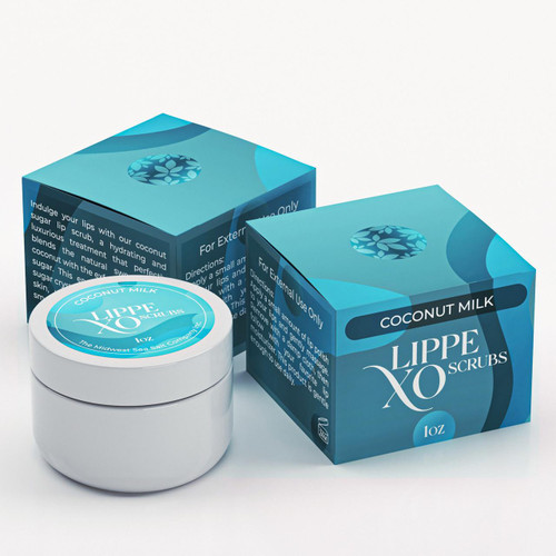 Coconut Milk Exfoliating Lip Scrub - Lippe XO – Body Scrub (Additional Image) by Midwest Sea Salt Company