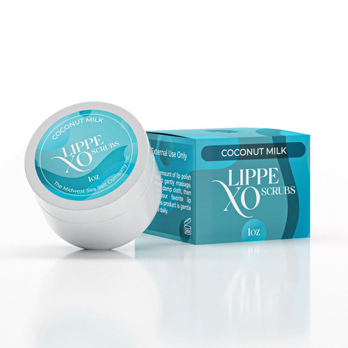 Coconut Milk Exfoliating Lip Scrub - Lippe XO – Body Scrub (Additional Image) by Midwest Sea Salt Company