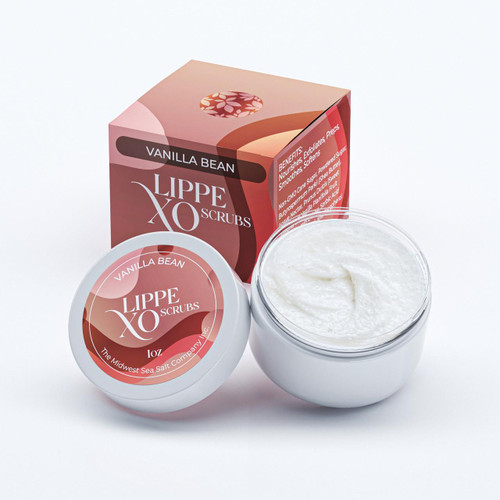 Vanilla Bean Exfoliating Lip Scrub - Lippe XO – Body Scrub by Midwest Sea Salt Company