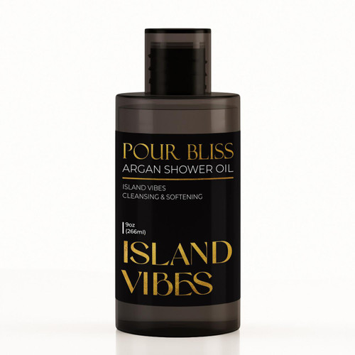 Island Vibes Pour Bliss Cleansing Argan Shower Oil - 9oz