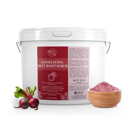 Exfoliating Beet Root Scrub - 128oz – Body Scrub (Additional Image) by Midwest Sea Salt Company
