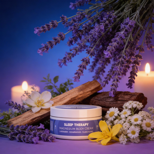 Sleep Therapy Magnesium Body Cream – Lavender • Cedarwood • Ylang Ylang