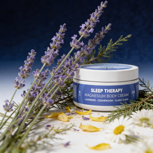Sleep Therapy Magnesium Body Cream – Lavender • Cedarwood • Ylang Ylang