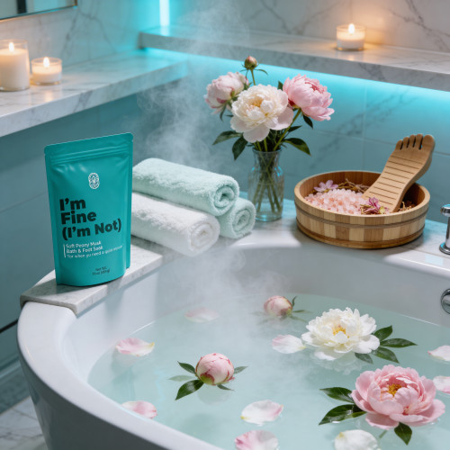 I’m Fine (I’m Not) – Bath & Foot Soak (Soft Peony Musk)
