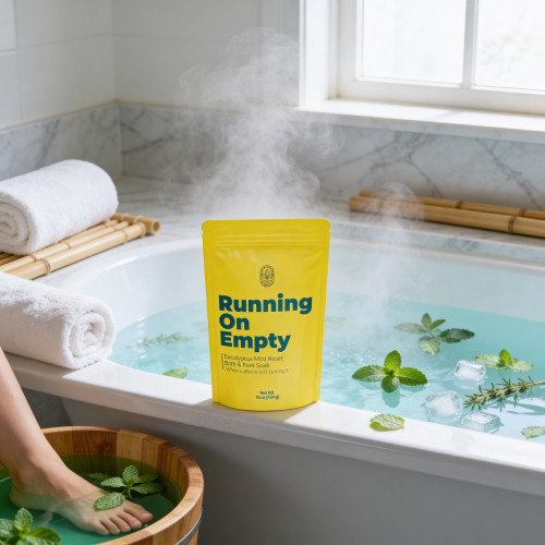 Running On Empty – Bath & Foot Soak (Eucalyptus Mint Reset)