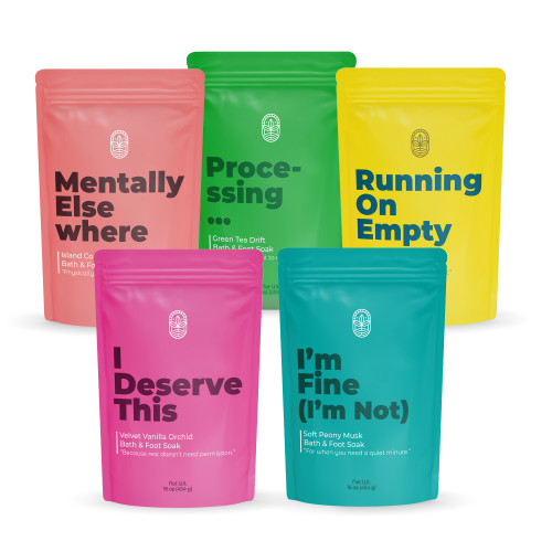 Mood Soaks Sampler Set (Pick 4) | Build Your Own Bath & Foot Soak Set