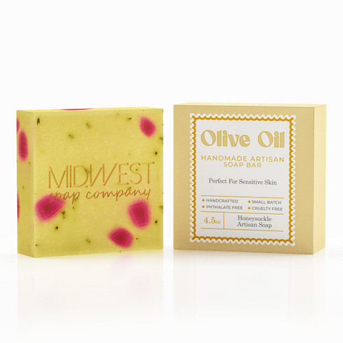 Handmade Honeysuckle Artisan Soap – Artisan Soap (Additional Image) by Midwest Sea Salt Company