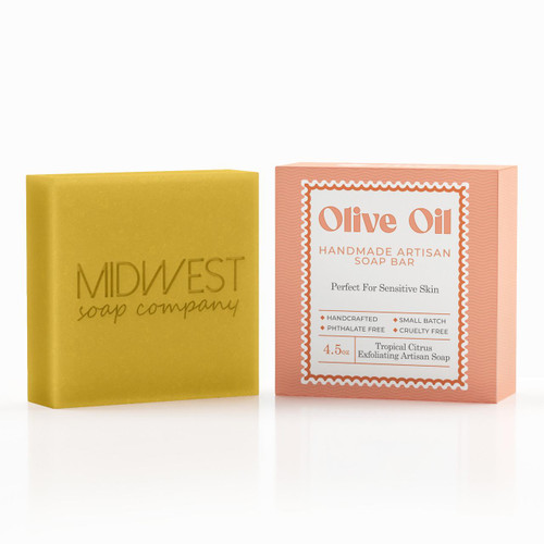 Handmade Tropical Citrus Exfoliating Artisan Soap – Artisan Soap (Additional Image) by Midwest Sea Salt Company