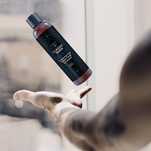 Classic Man Cleansing Shaving Cream - 8oz – Private Label Skincare (Additional Image) by Midwest Sea Salt Company