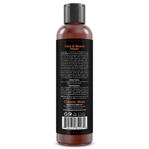 Classic Man Face and Beard Wash - 8oz (Additional Image)