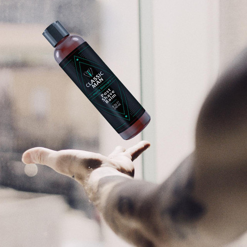 Classic Man Post Shave Balm - 8oz – Private Label Skincare (Additional Image) by Midwest Sea Salt Company