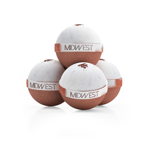 Oatmeal, Milk & Honey Luxury Bath Bombs -Set of 10 -  Extra Large - 4.5oz – Bath & Bodycare (Additional Image) by Midwest Sea Salt Company