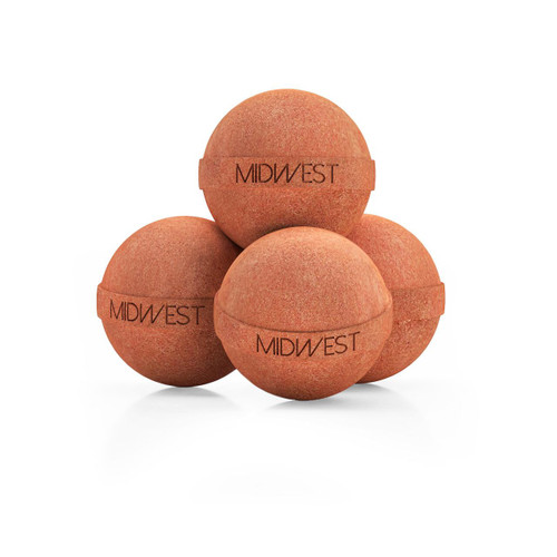 Orange Aloe Luxury Bath Bombs -Set of 10 -  Extra Large - 4.5oz – Bath & Bodycare (Additional Image) by Midwest Sea Salt Company