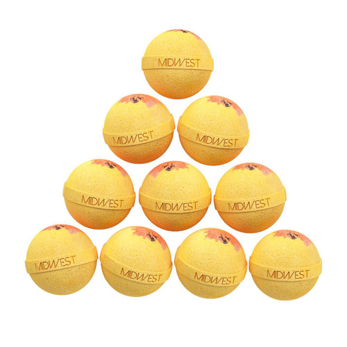 Cozy Pumpkins Luxury Bath Bombs -Set of 10 -  Extra Large - 4.5oz – Bath & Bodycare (Additional Image) by Midwest Sea Salt Company
