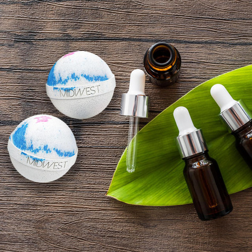 Lovespell Luxury Bath Bombs -Set of 10 -  Extra Large - 4.5oz – Bath & Bodycare (Additional Image) by Midwest Sea Salt Company