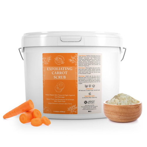 Exfoliating Carrot Scrub - 128oz – Body Scrub by Midwest Sea Salt Company