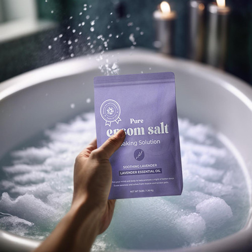 PURPLE DETOX Epsom Salt 2個セット Pure Epsom Salt Soaking Solution - Soothing Lavender