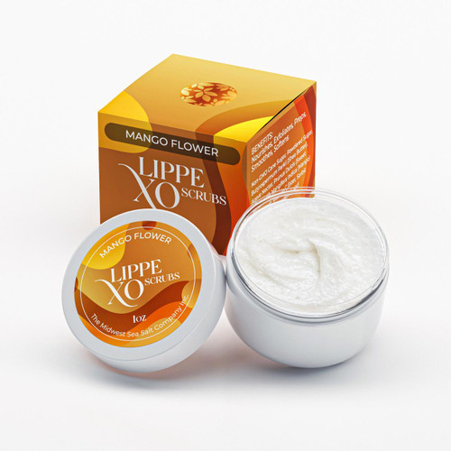 Mango Flower Exfoliating Lip Scrub - Lippe XO – Body Scrub by Midwest Sea Salt Company