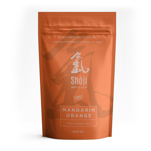 Shoji All Natural Matcha Green Tea Face & Body Scrub w/ Mandarin Grapefruit Essential Oil – Body Scrub by Midwest Sea Salt Company
