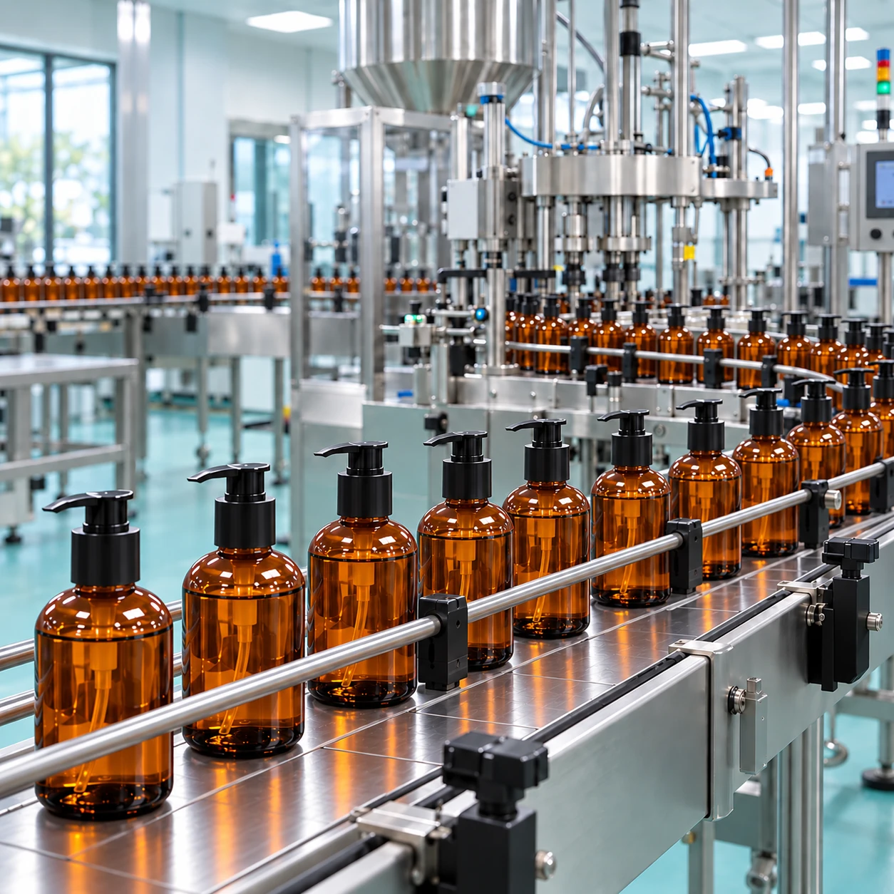 Private label bath and body manufacturing production line
