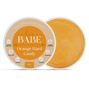 Hey, Babe Emulsified Sugar Scrub - Orange Hard Candy - 8oz