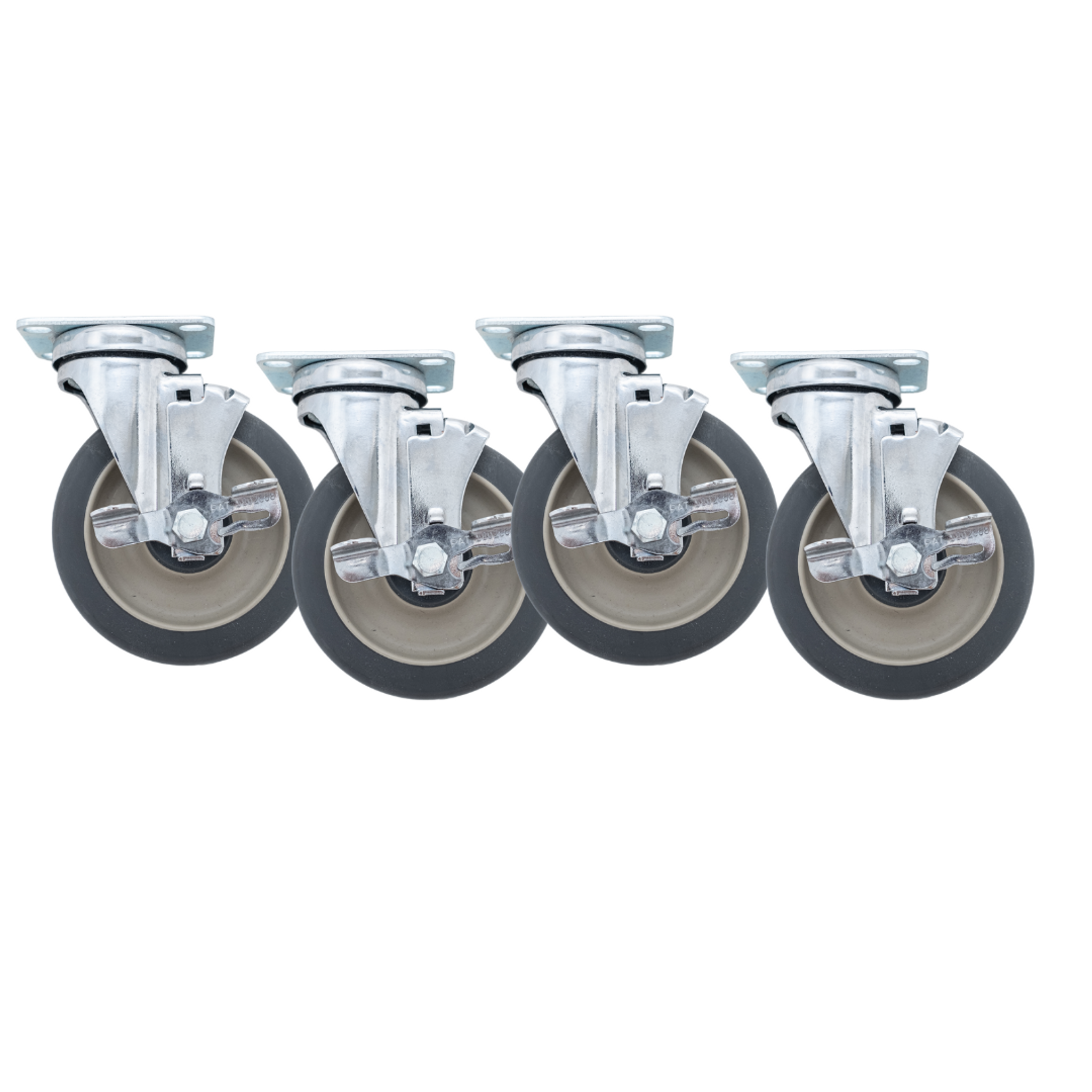Linco 4 Heavy Duty Steel Swivel Caster Wheels, Set of 4 Wheels Cart  Swivel Casters with Cast Iron Wheels