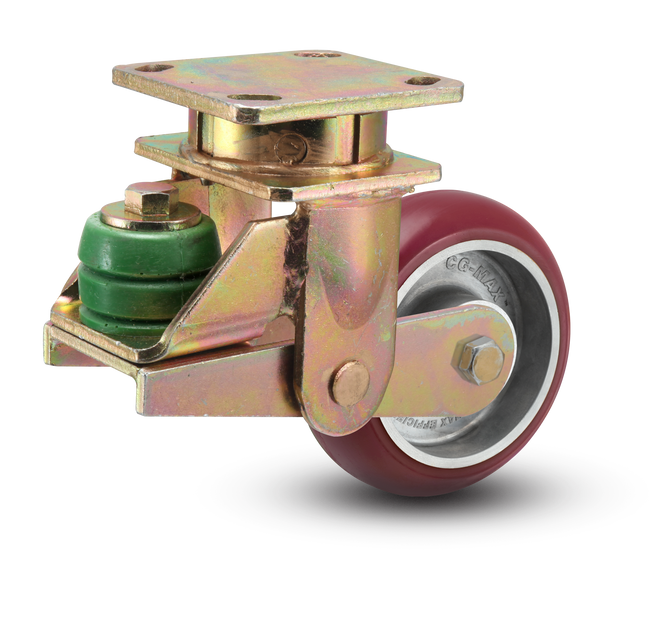 Albion 5" Spring Loaded Swivel with Poly on Aluminum Wheel ( 1000lbs Capacity) - 141AX05228S