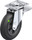 Blickle 8" Swivel Caster with Leading Brake & Blickle Soft  Rubber Wheel - 550LBS CAPACITY EA -  (L-VWPP 200R-ST)