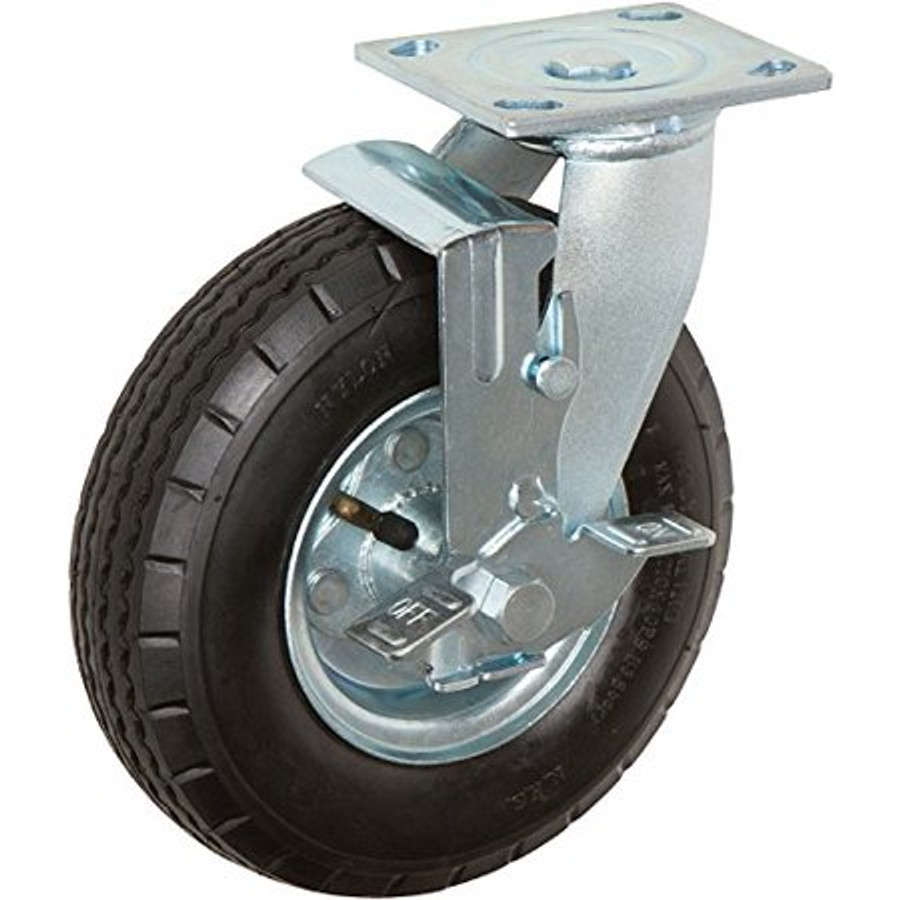 LINCO Pneumatic Swivel Caster with Brake 8" (250 LBS Cap)