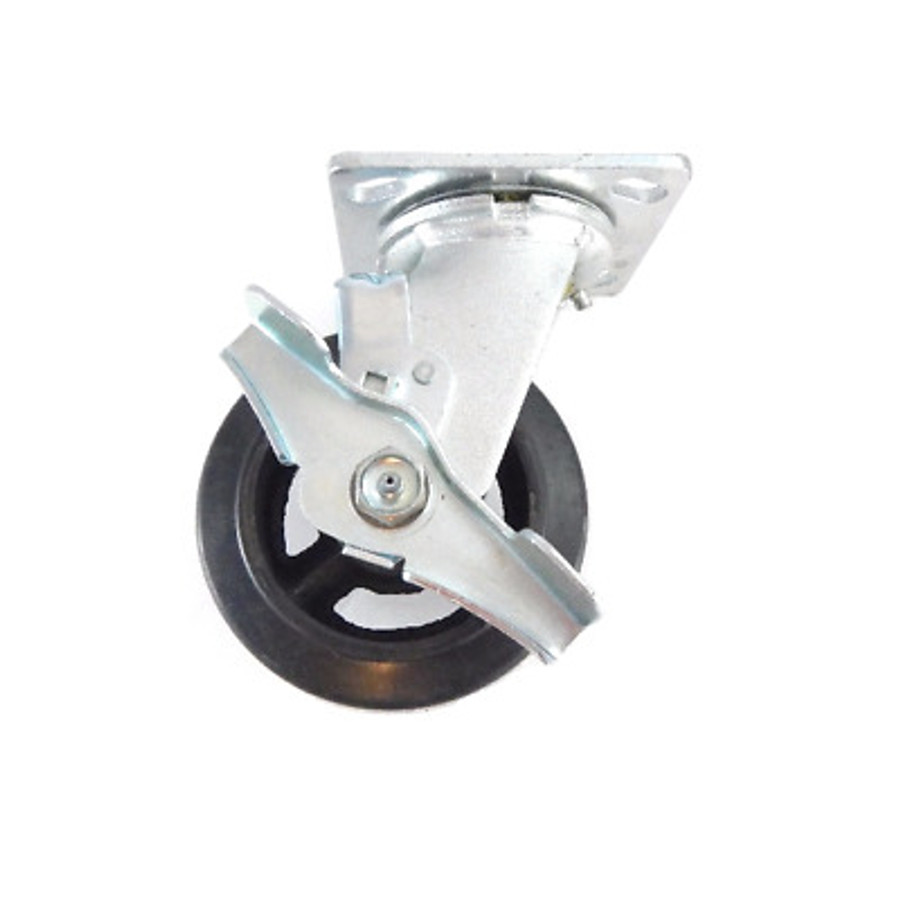 LINCO Locking Mold on Rubber Swivel Caster 4" (400 LBS Cap)