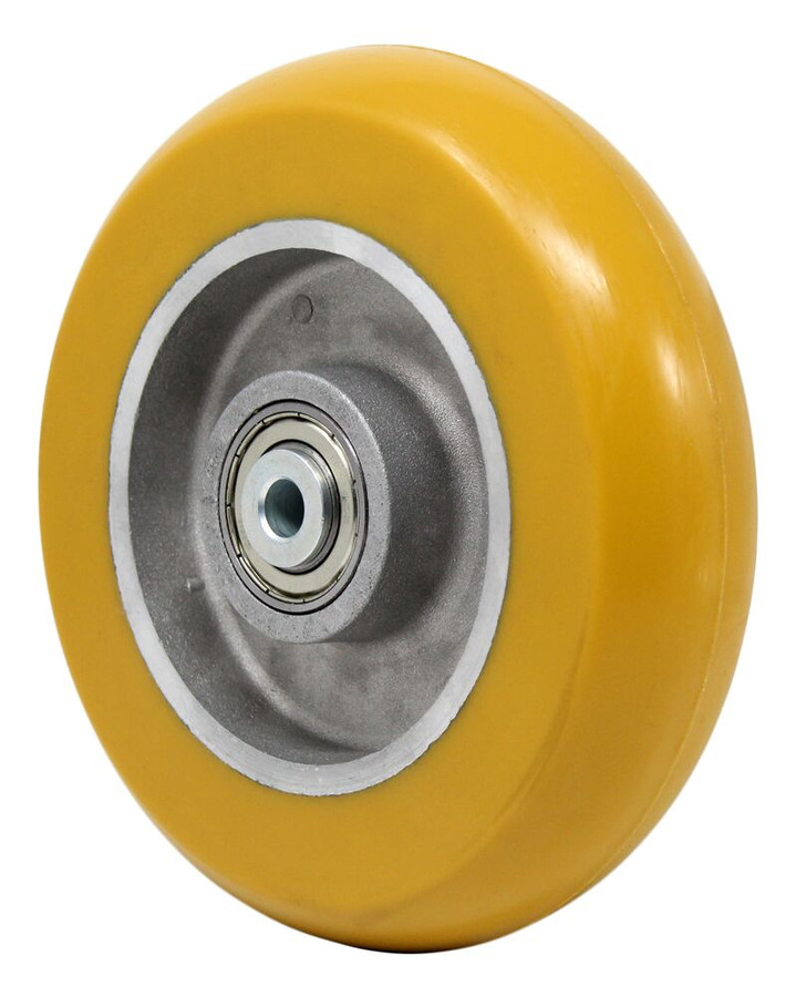 LINCO Super Elastomer Wheel on Aluminum Core with Percision Ball Bearings 8" x 2"