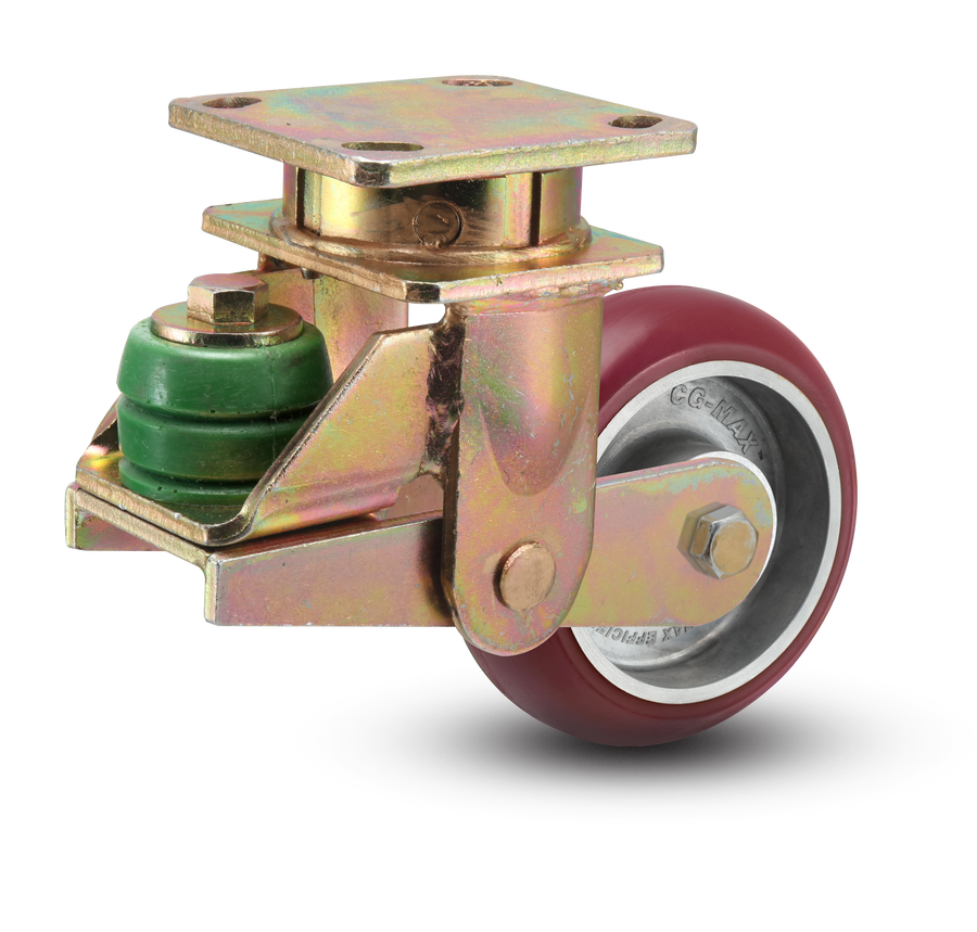 Albion 5" Spring Loaded Swivel with Poly on Aluminum Wheel ( 1000lbs Capacity) - 141AX05228S