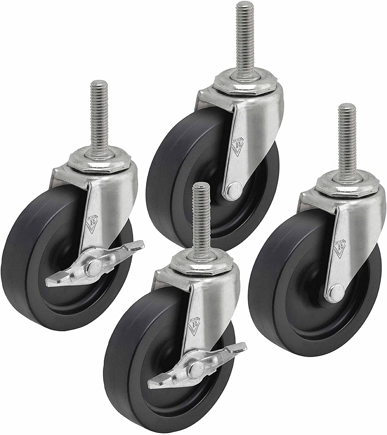 4 Pack of AJ Wholesale Stationary 3" x 3/4" Caster Wheels CHIC309 