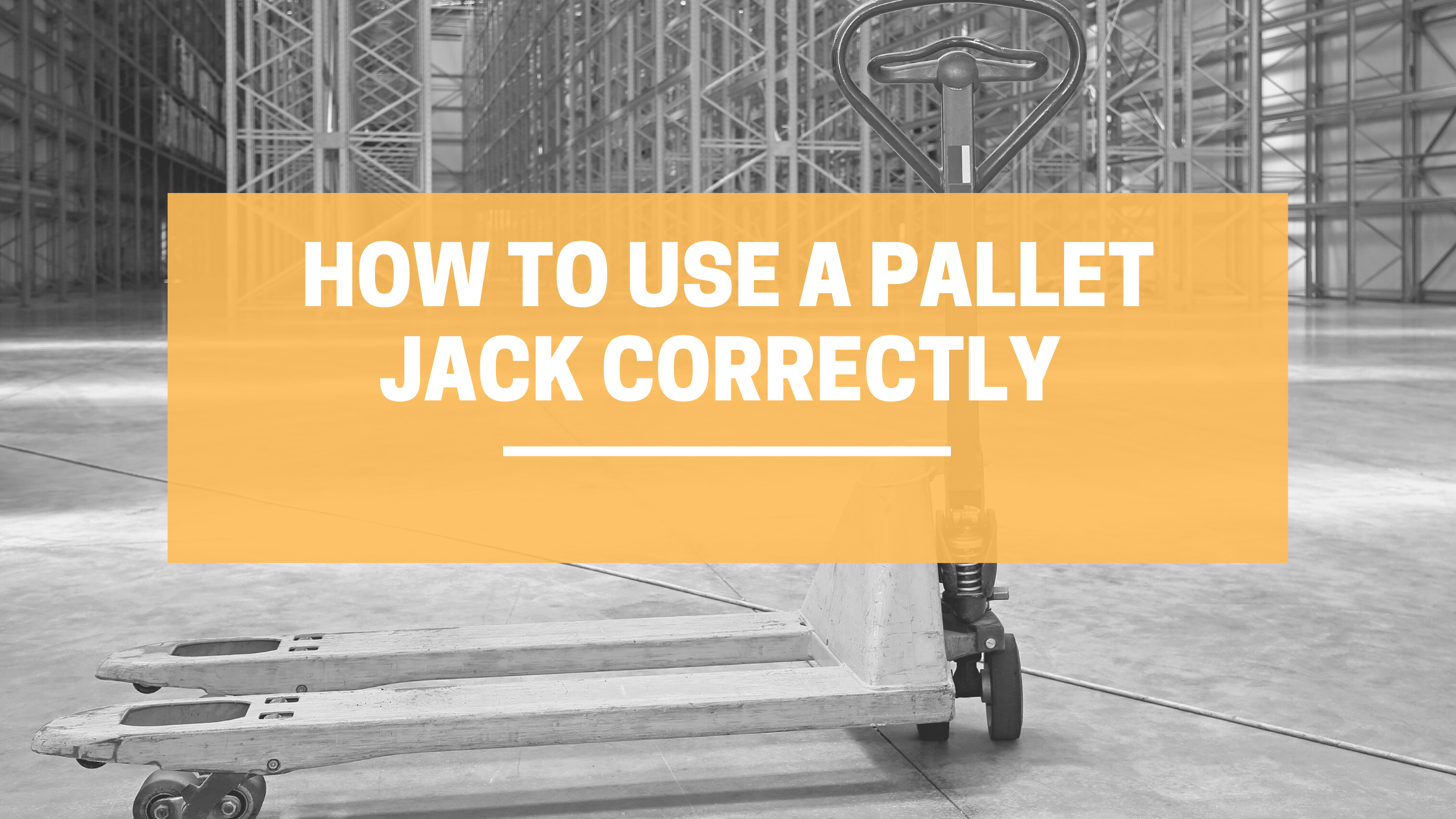 How To Use a Pallet Jack Correctly LINCO Casters & Industrial Supply
